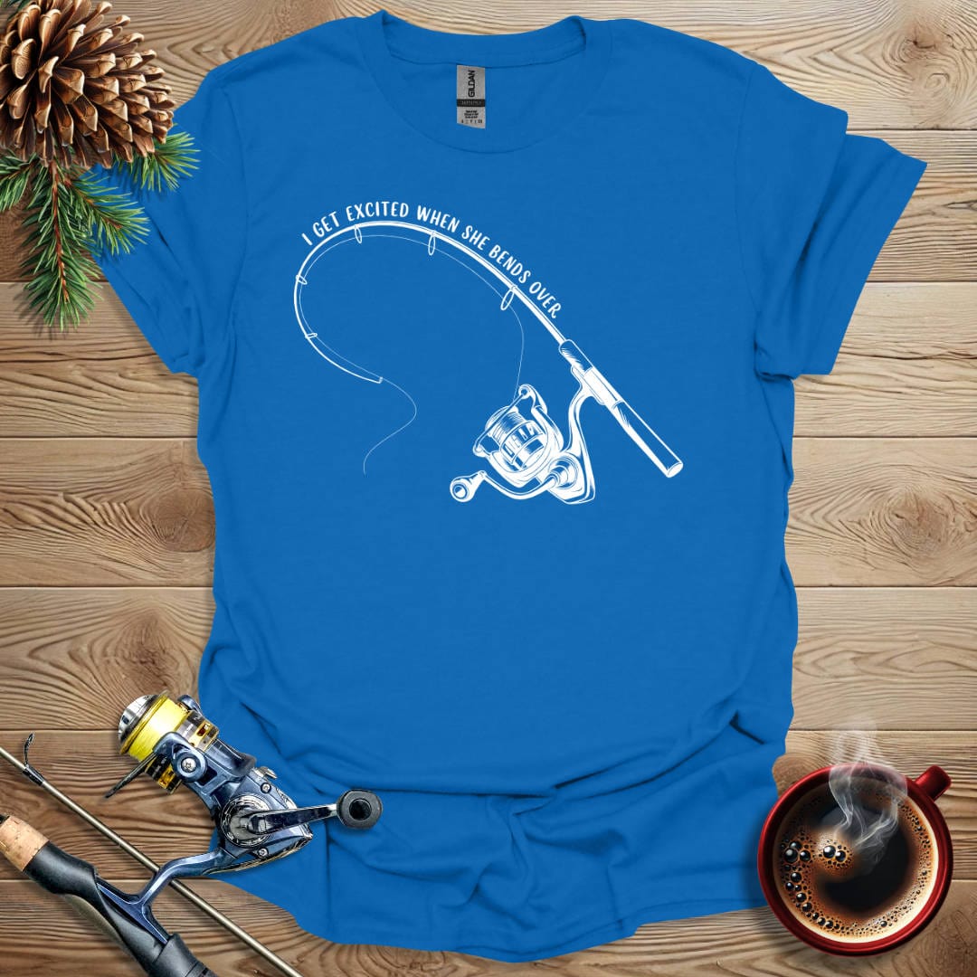 Printify T-Shirt Royal / S I Get Excited When She Bends Over T-Shirt