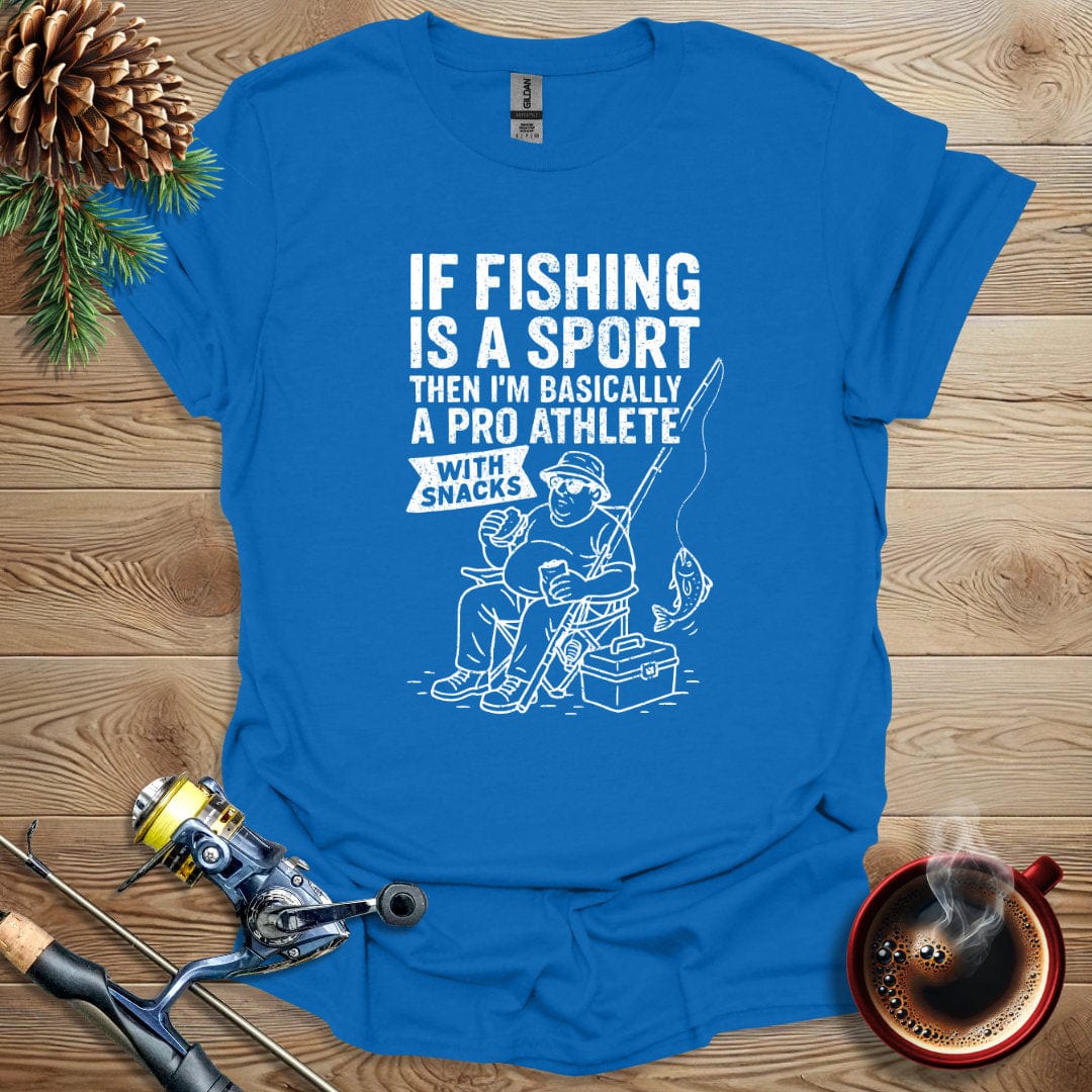 Printify T-Shirt Royal / S If Fishing Is A Sport T-Shirt