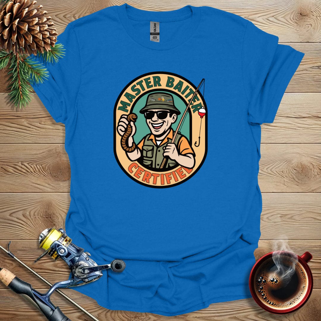 Printify T-Shirt Royal / S Master Baiter Certified T-Shirt