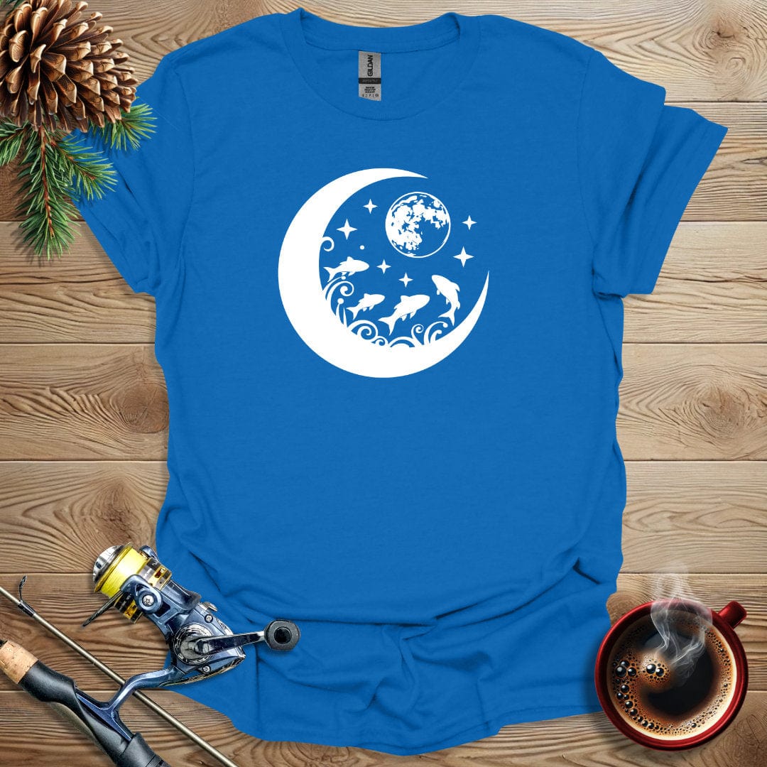 Printify T-Shirt Royal / S Moon Fish T-Shirt