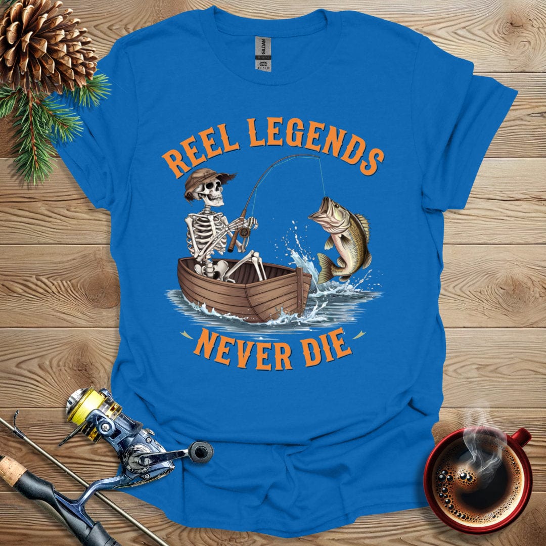 Printify T-Shirt Royal / S Reel Legends Never Die T-Shirt