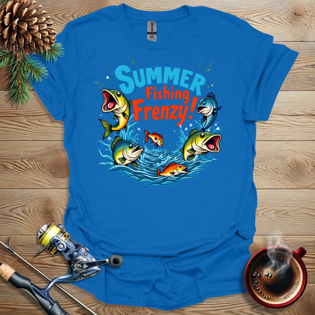 Printify T-Shirt Royal / S Summer Fishing Frenzy T-Shirt