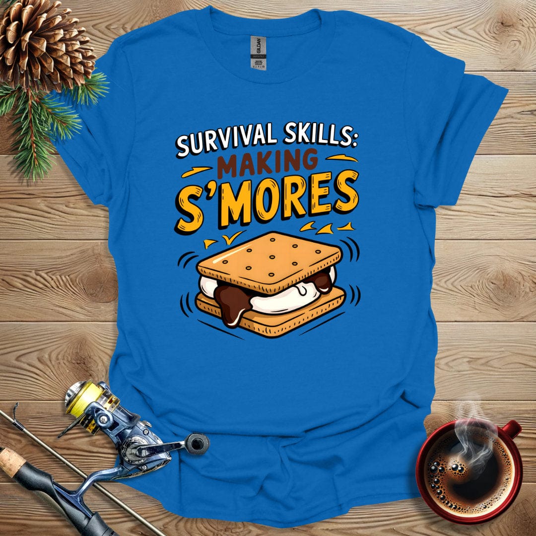 Printify T-Shirt Royal / S Survival Skills: Making S'mores T-Shirt