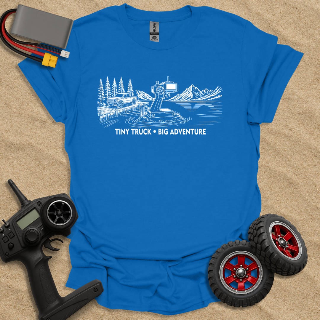Printify T-Shirt Royal / S Tiny Truck - Big Adventure T-Shirt