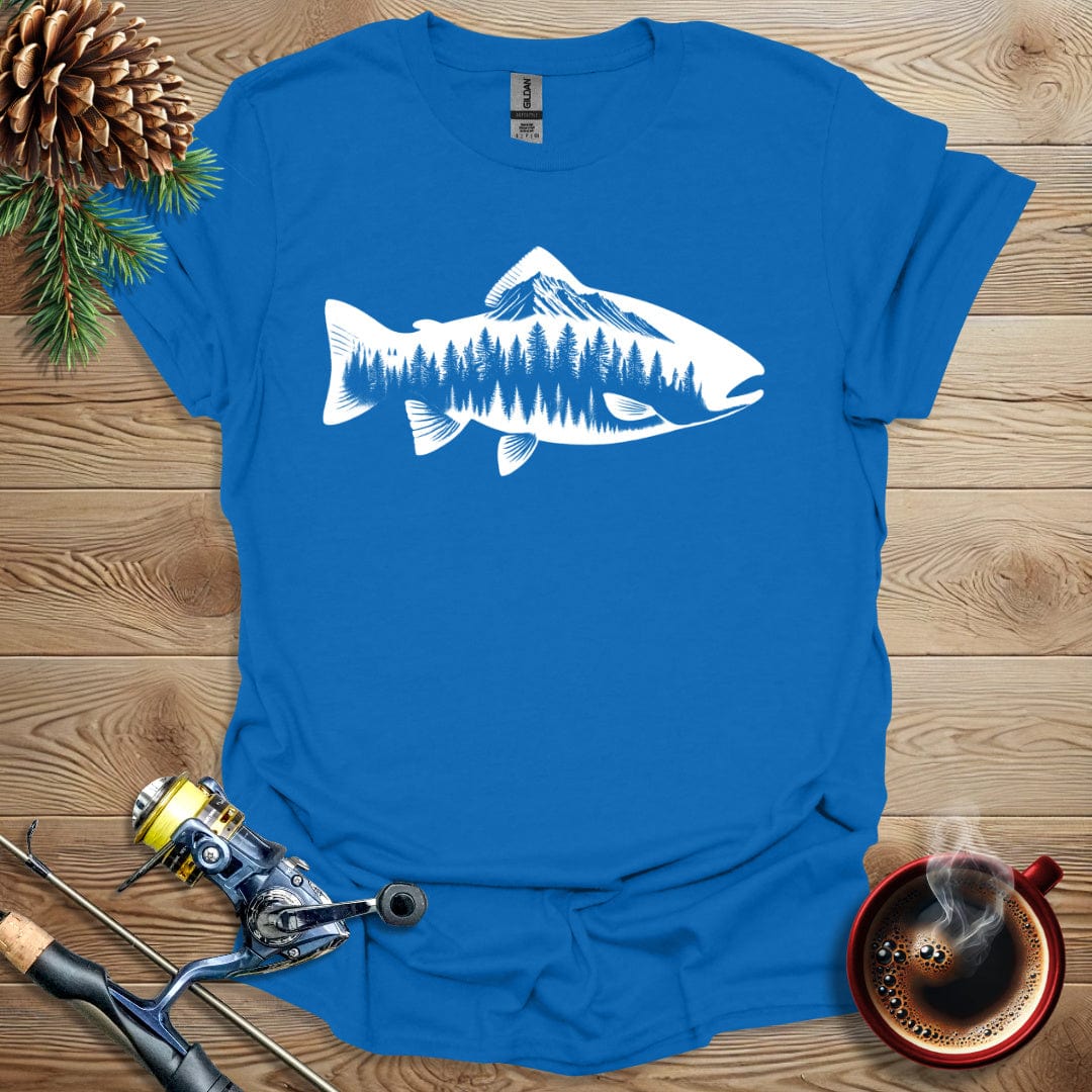 Printify T-Shirt Royal / S Trout Nature T-Shirt