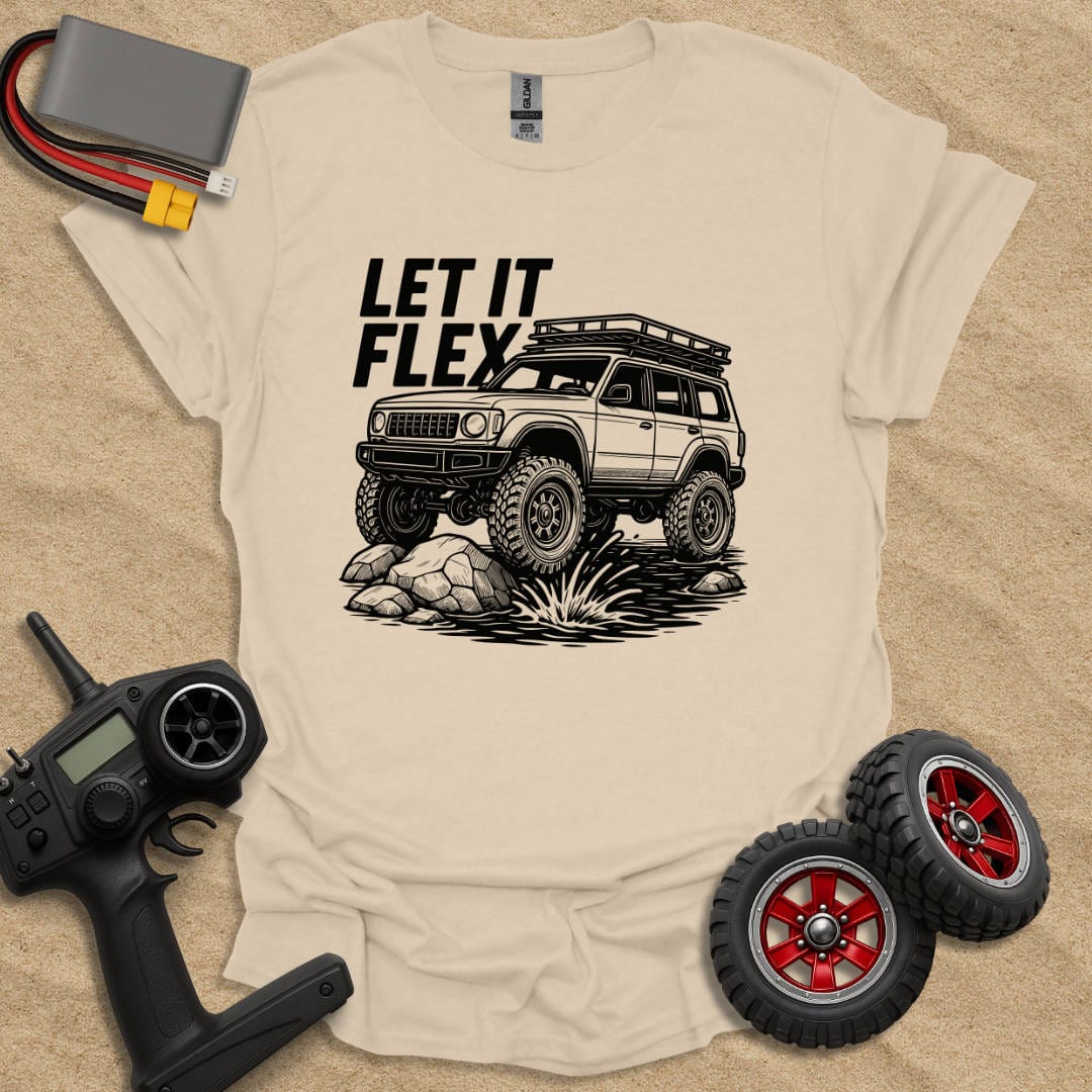 Printify T-Shirt Sand / S Let It Flex T-Shirt