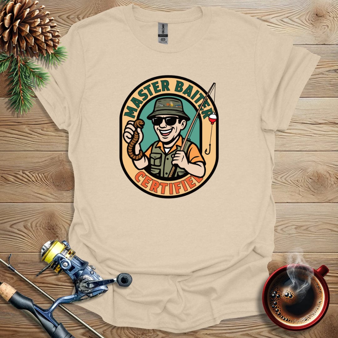 Printify T-Shirt Sand / S Master Baiter Certified T-Shirt