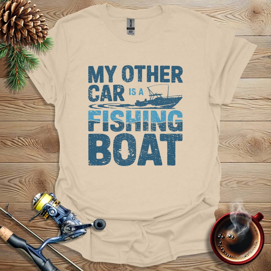 Printify T-Shirt Sand / S My Other Car Is A Fishing Boat T-Shirt