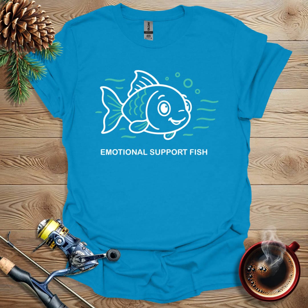 Printify T-Shirt Sapphire / S Emotional Support Fish T-Shirt
