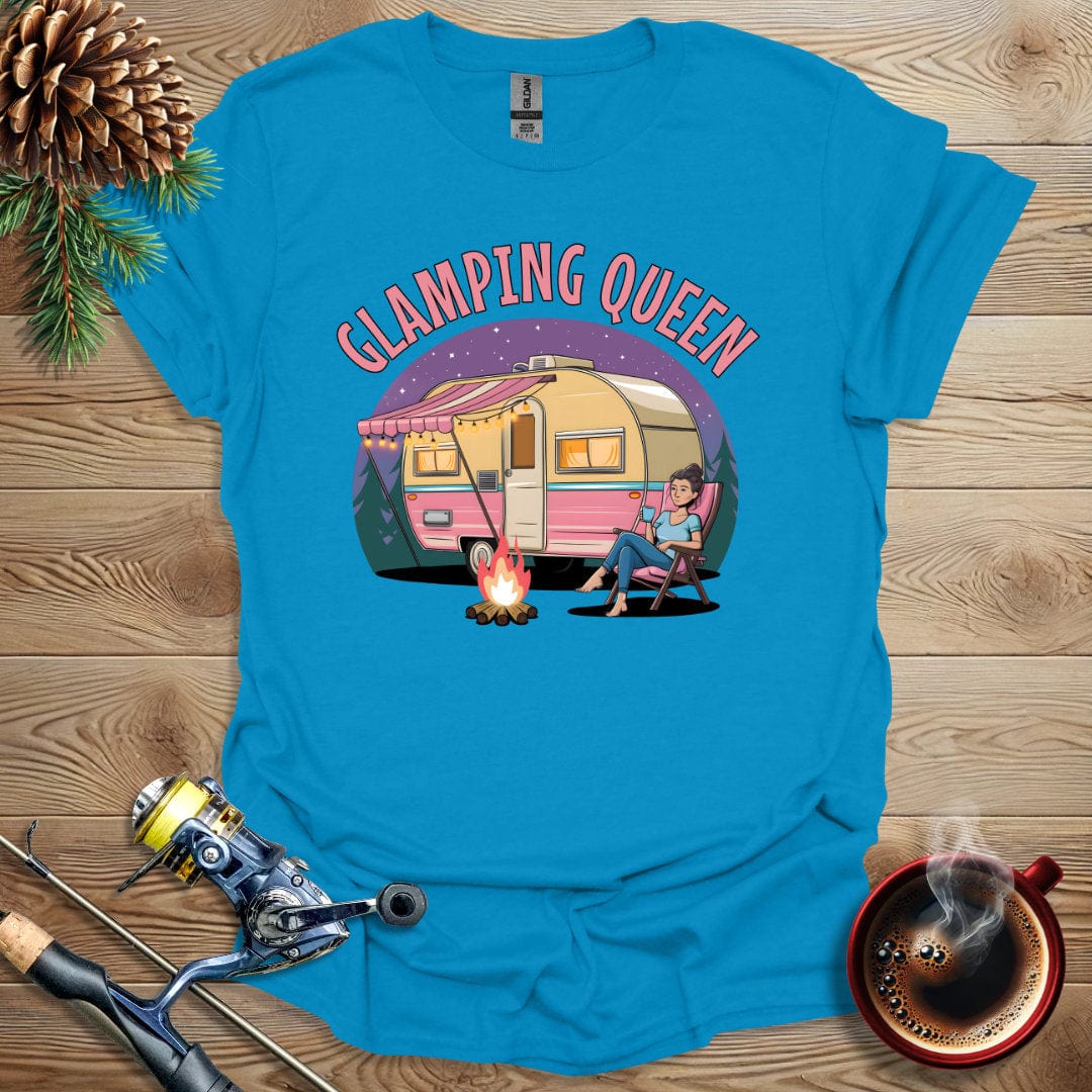 Printify T-Shirt Sapphire / S Glamping Queen T-Shirt