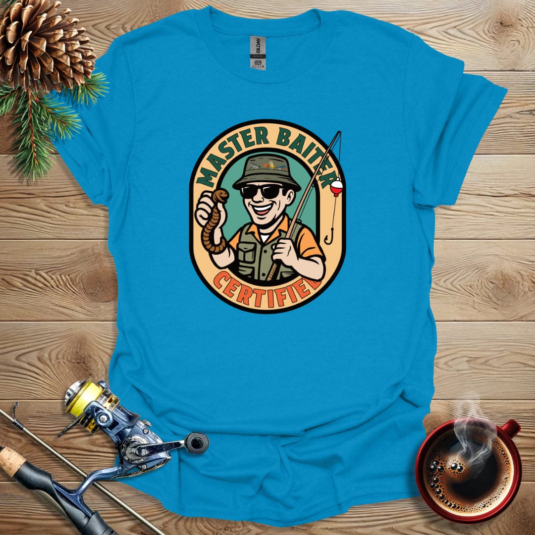 Printify T-Shirt Sapphire / S Master Baiter Certified T-Shirt
