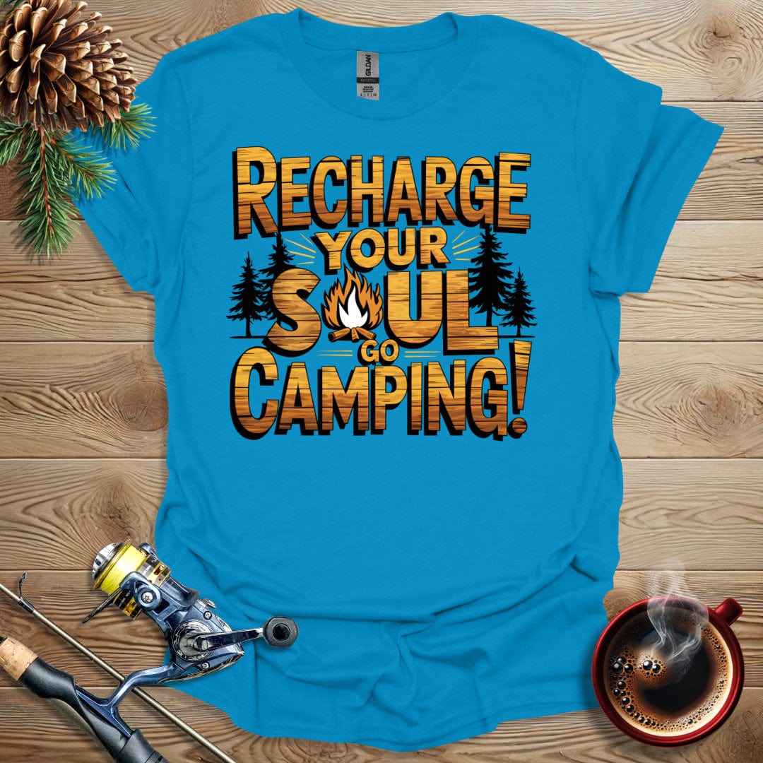 Printify T-Shirt Sapphire / S Recharge Your Soul T-Shirt