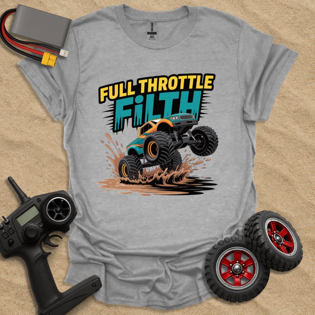 Printify T-Shirt Sport Grey / S Full Throttle Filth T-Shirt