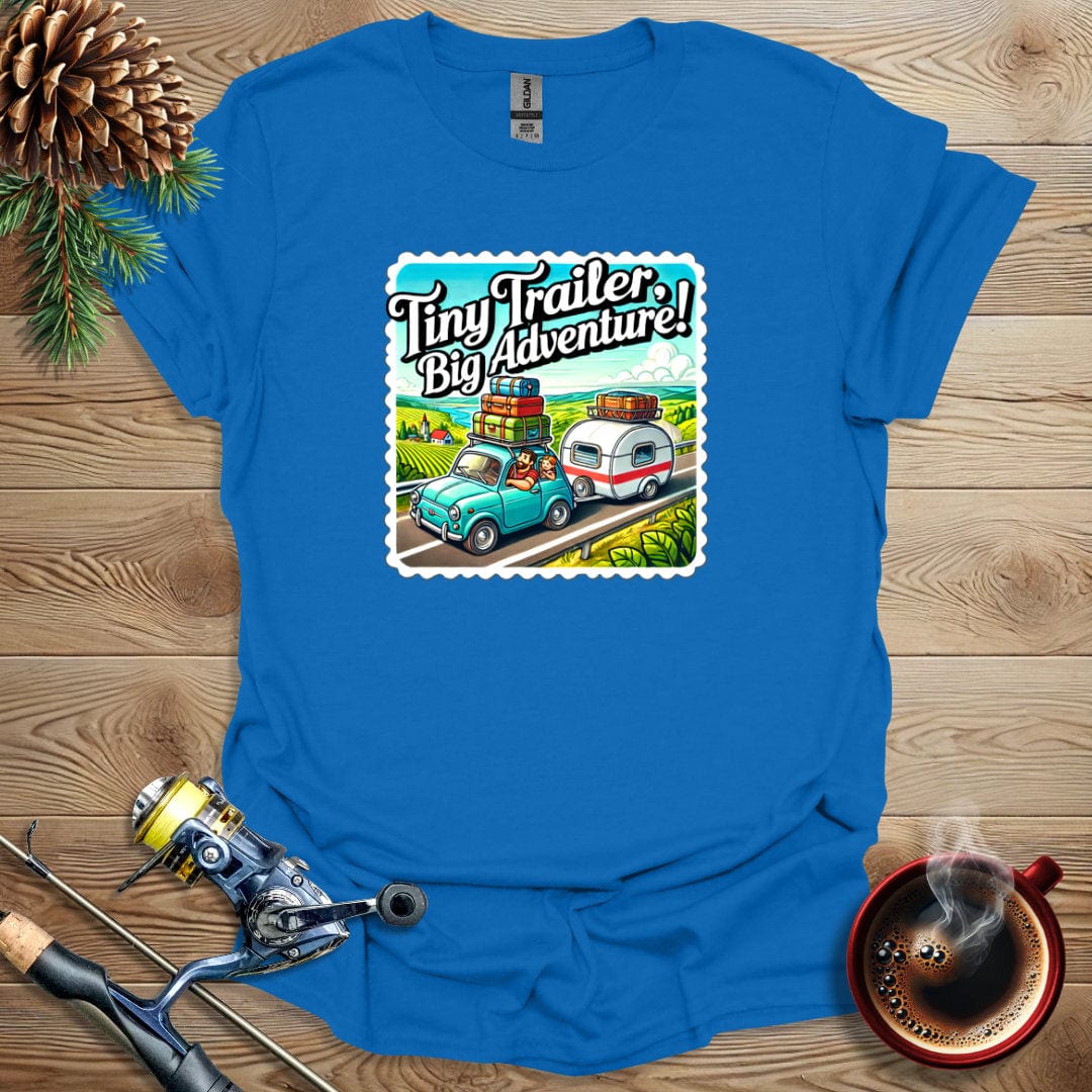 Printify T-Shirt Tiny Trailer, Big Adventure! T-Shirt