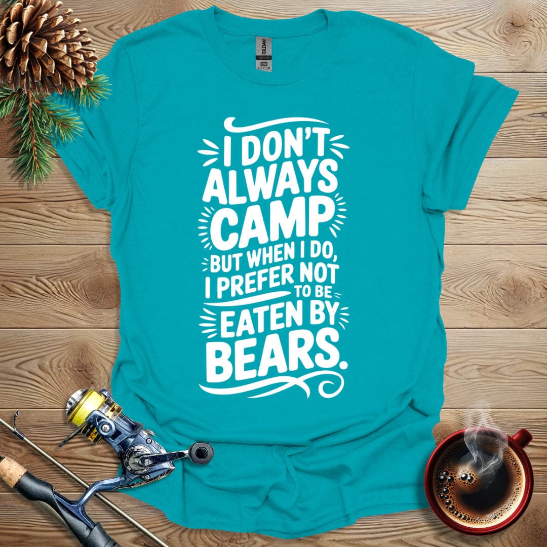 Printify T-Shirt Tropical Blue / S I Don't Always Camp T-Shirt
