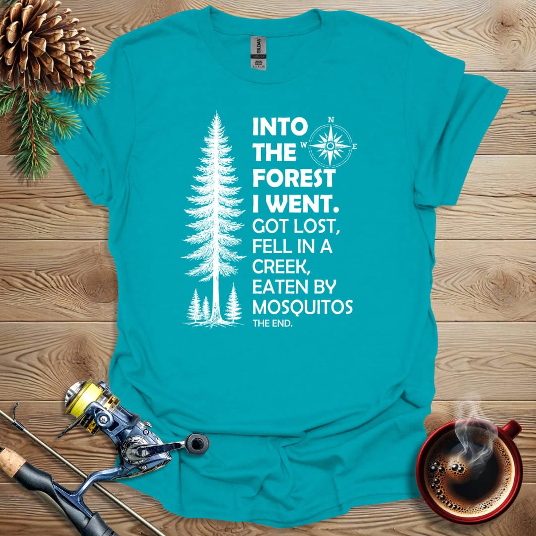 Printify T-Shirt Tropical Blue / S Into The Forest I Went T-Shirt