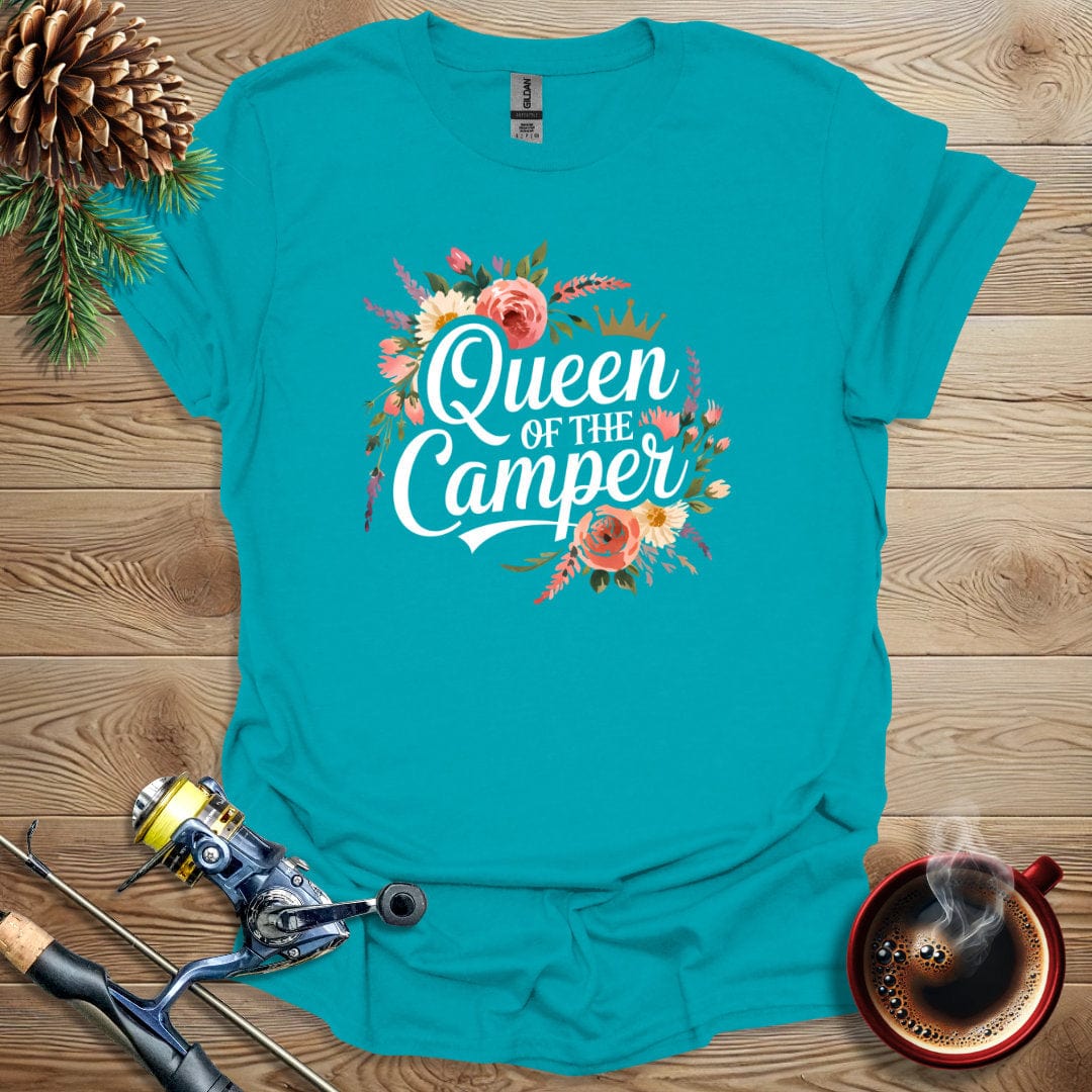 Printify T-Shirt Tropical Blue / S Queen of the Camper T-Shirt