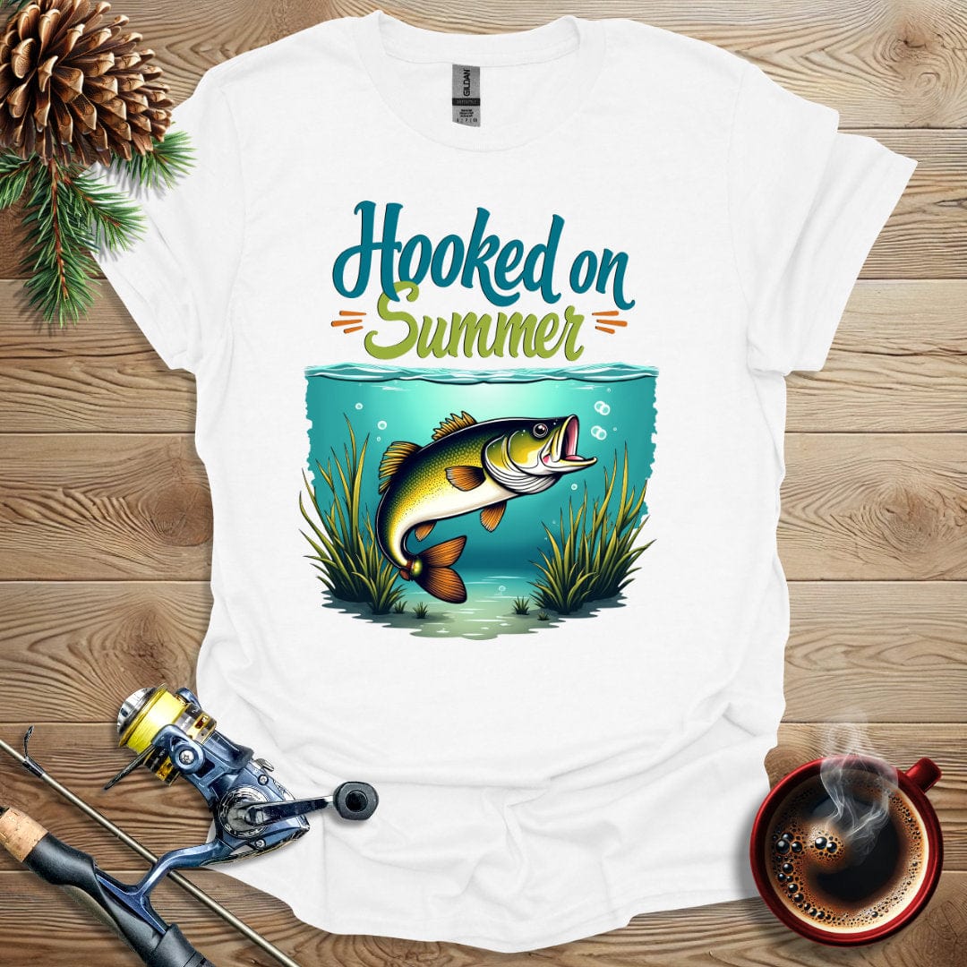 Printify T-Shirt White / S Hooked On Summer T-Shirt