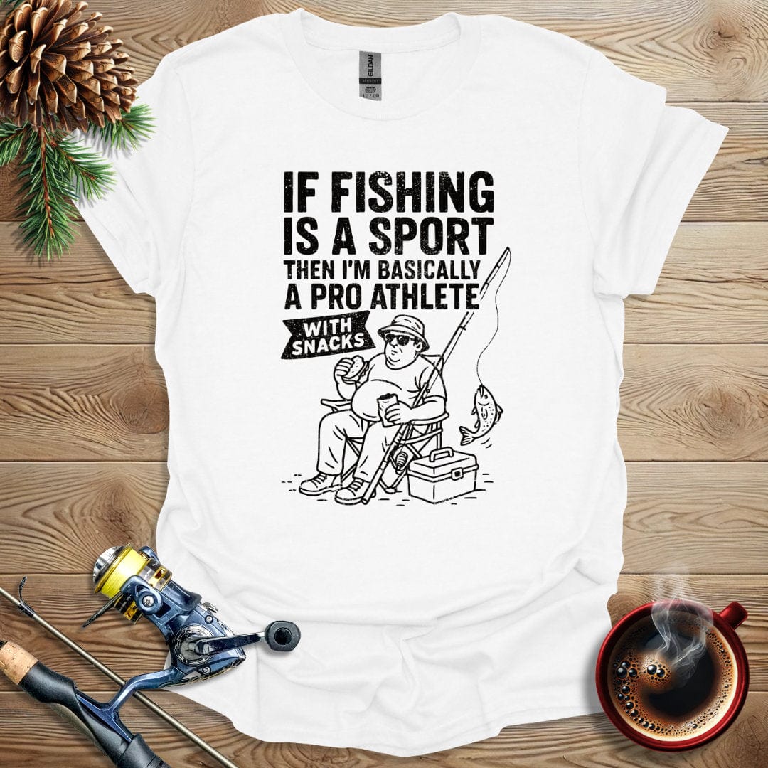Printify T-Shirt White / S If Fishing Is A Sport T-Shirt