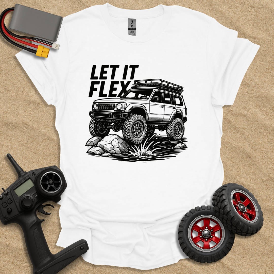 Printify T-Shirt White / S Let It Flex T-Shirt