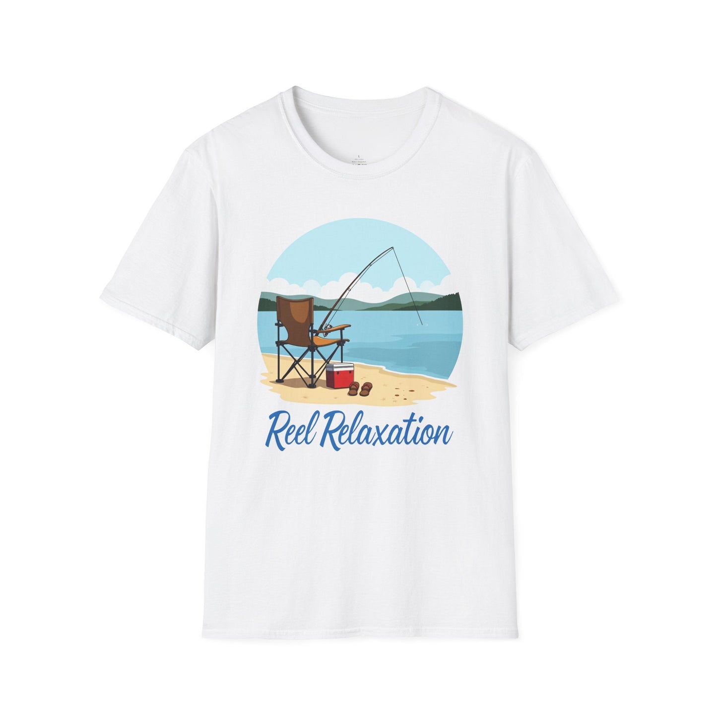 Printify T-Shirt White / S Reel Relaxation T-Shirt