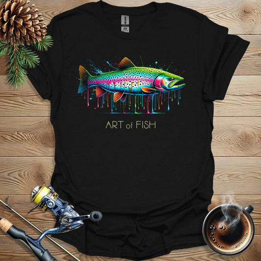 Printify T-Shirt Art Of Fish - Paint T-Shirt