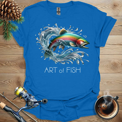 Printify T-Shirt Art of Fish - Splash T-Shirt