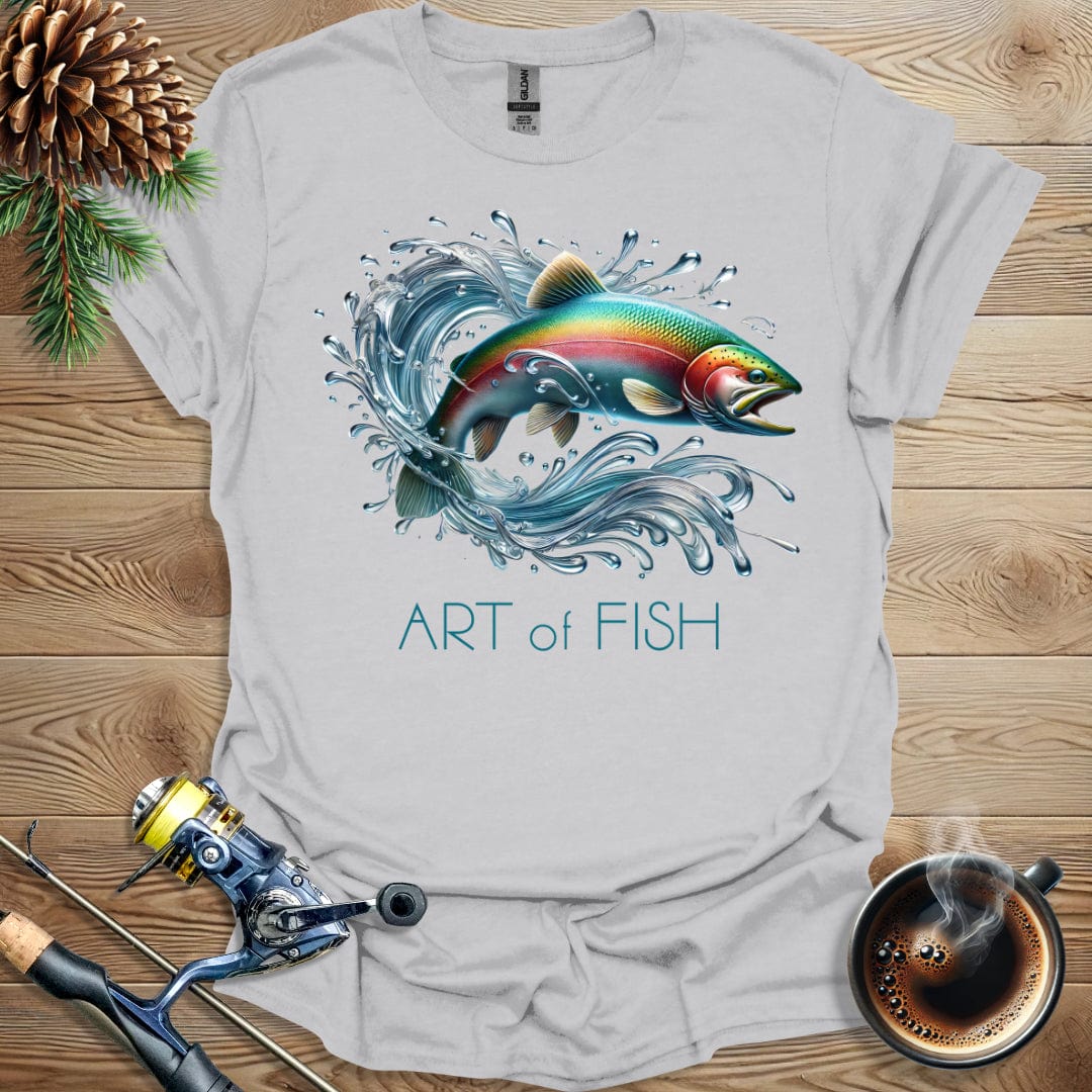 Printify T-Shirt Art of Fish - Splash T-Shirt