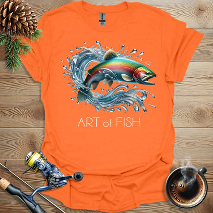 Printify T-Shirt Art of Fish - Splash T-Shirt