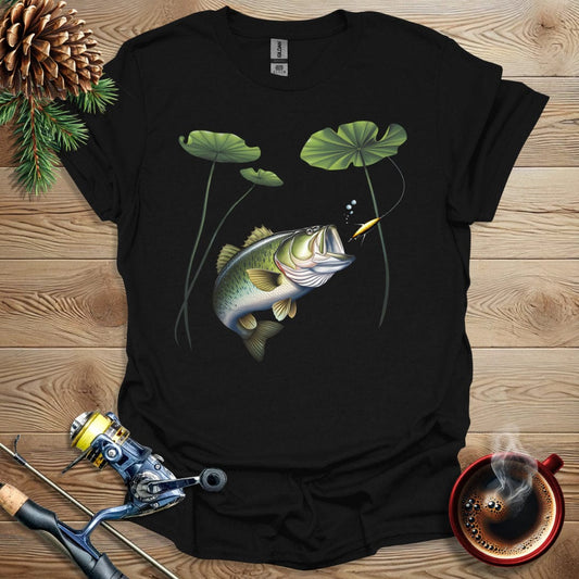 Printify T-Shirt Black / S Bass Underwater T-Shirt