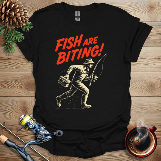 Printify T-Shirt Black / S Fish Are Biting! T-Shirt