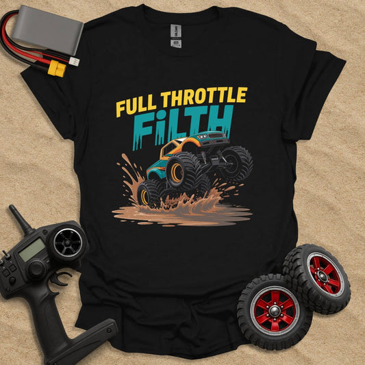 Printify T-Shirt Black / S Full Throttle Filth T-Shirt