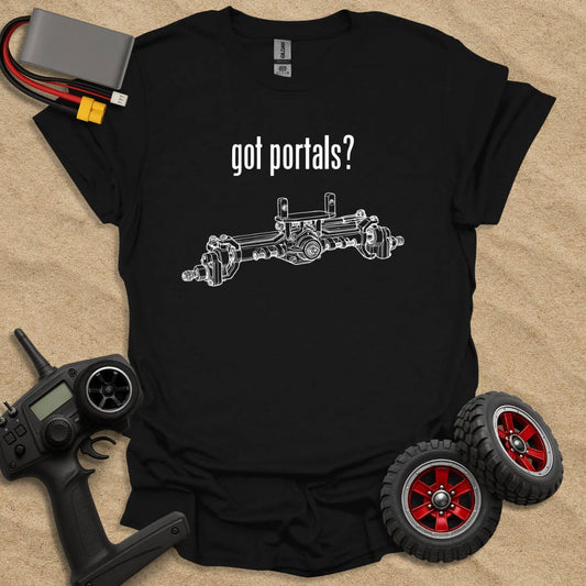 Printify T-Shirt Black / S Got Portals? T-Shirt