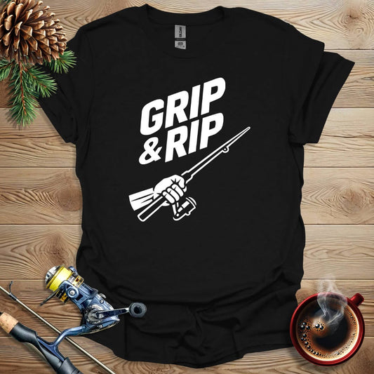 Printify T-Shirt Black / S Grip & Rip T-Shirt