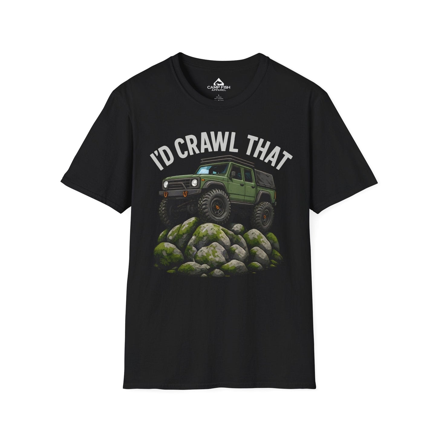 Printify T-Shirt Black / S I'd Crawl That - Rocks T-Shirt