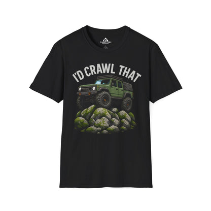 Printify T-Shirt Black / S I'd Crawl That - Rocks T-Shirt