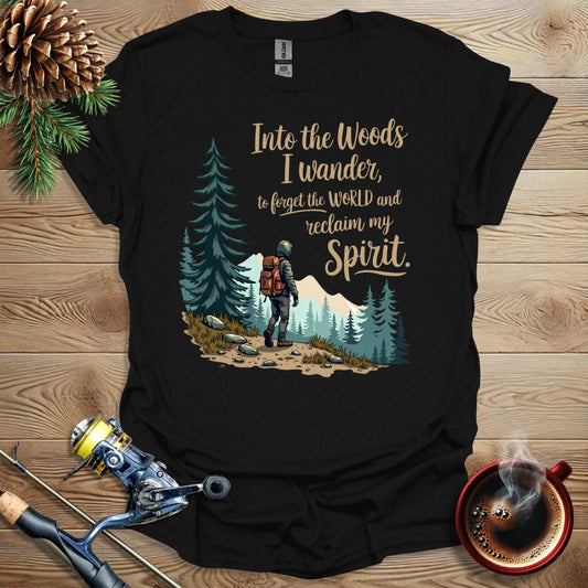 Printify T-Shirt Black / S Into The Woods I Wonder T-Shirt