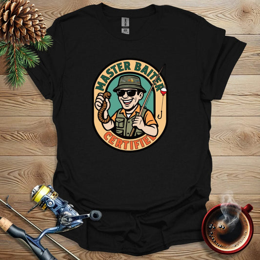 Printify T-Shirt Black / S Master Baiter Certified T-Shirt