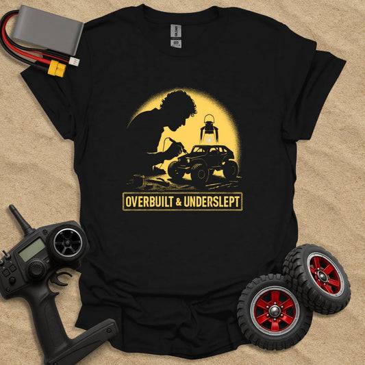 Printify T-Shirt Black / S Overbuilt & Underslept T-Shirt