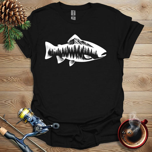 Printify T-Shirt Black / S Trout Nature  T-Shirt