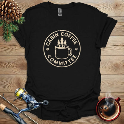 Printify T-Shirt Cabin Coffee Committee T-Shirt