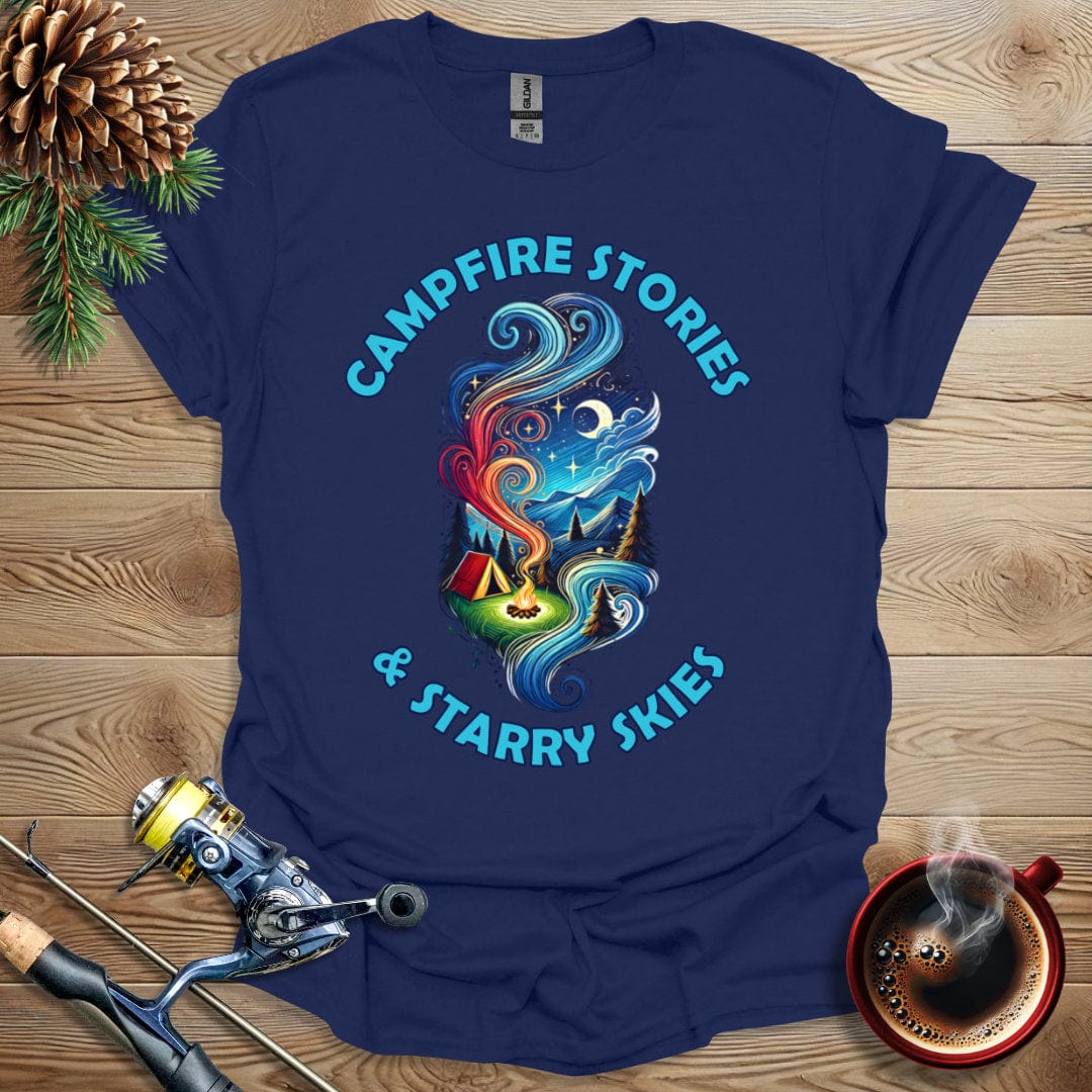 Printify T-Shirt Campfire Stories and Starry Skies T-Shirt
