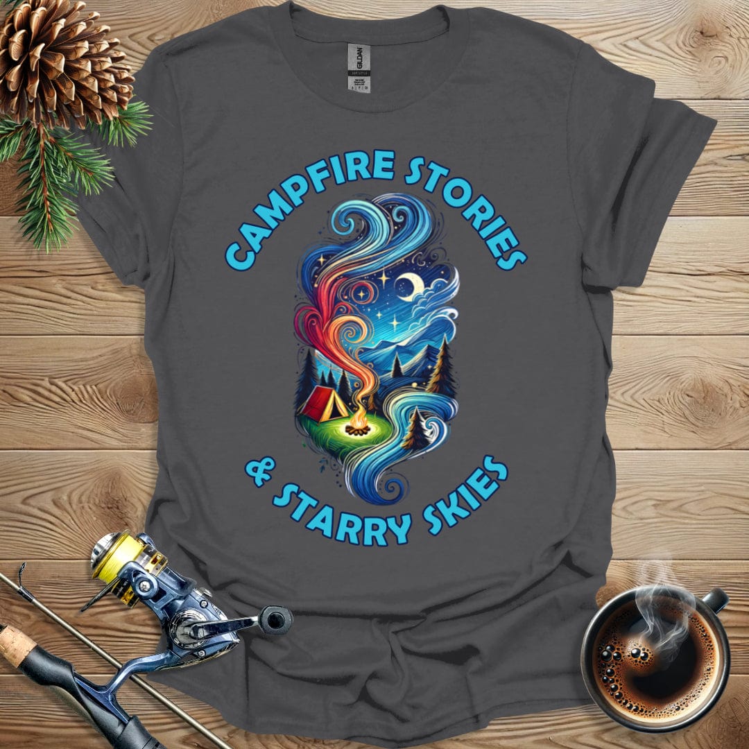 Printify T-Shirt Campfire Stories and Starry Skies T-Shirt