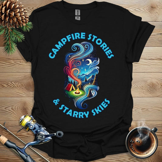 Printify T-Shirt Campfire Stories and Starry Skies T-Shirt