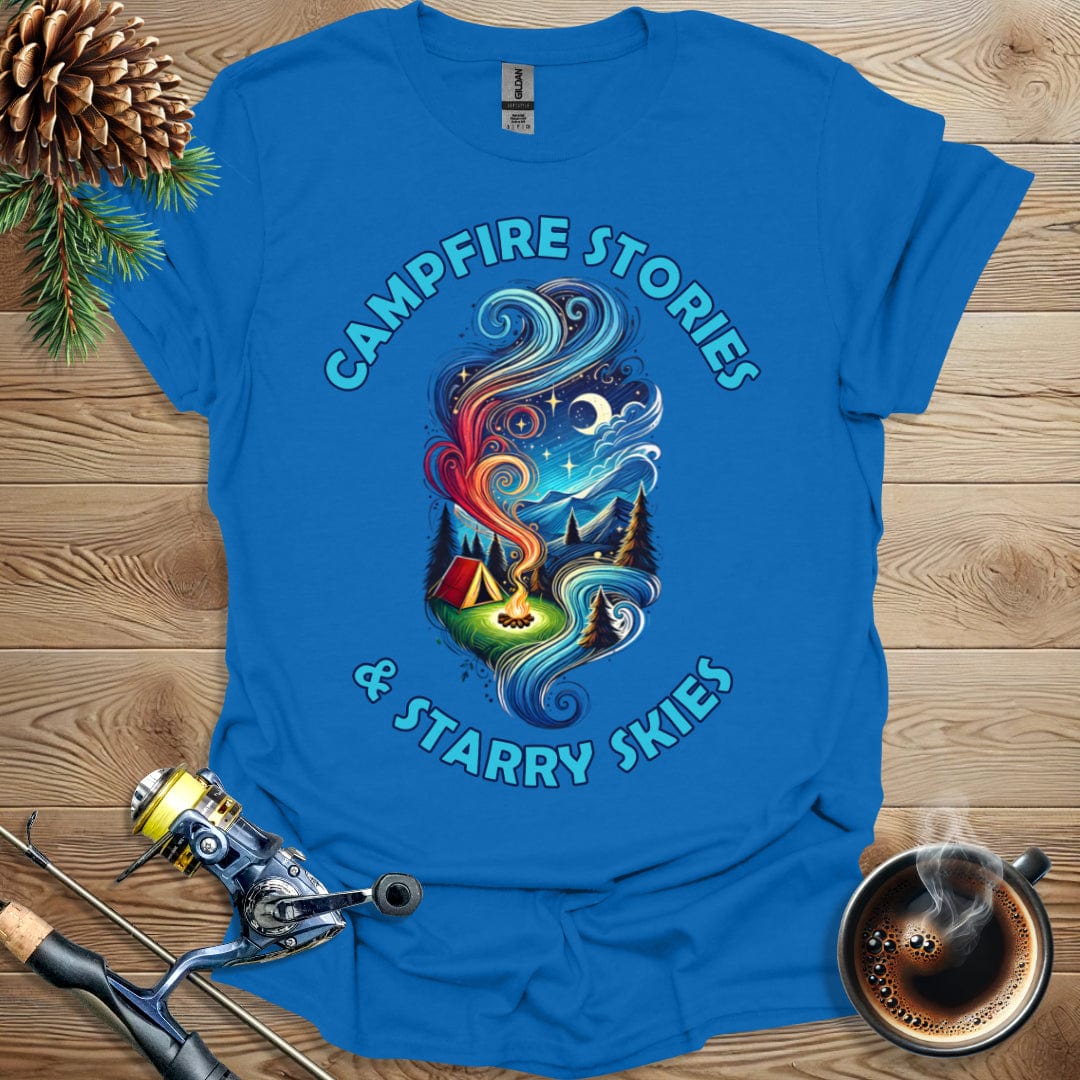 Printify T-Shirt Campfire Stories and Starry Skies T-Shirt