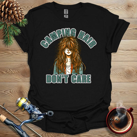 Printify T-Shirt Camping Hair Don't Care T-Shirt