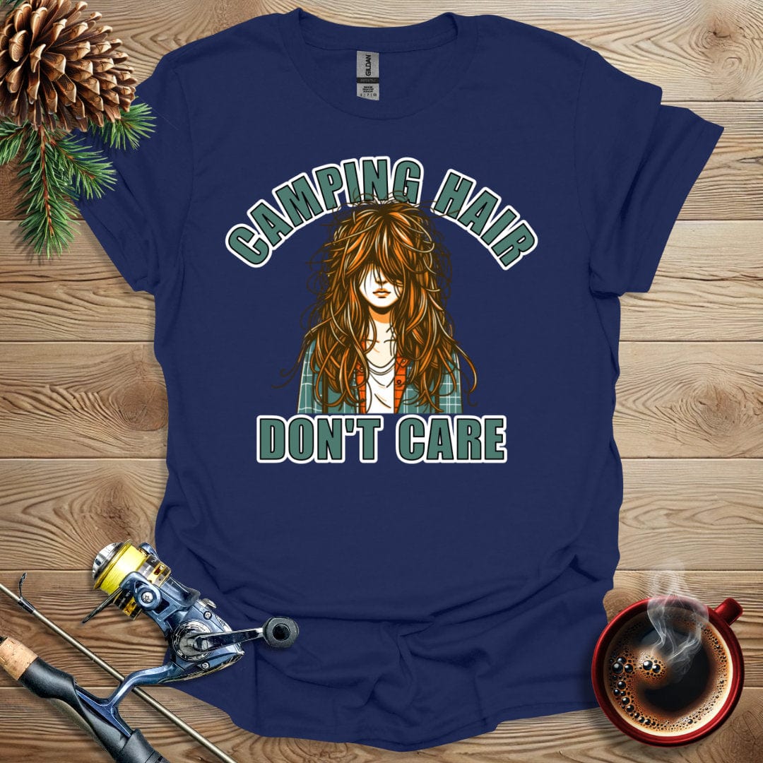 Printify T-Shirt Camping Hair Don't Care T-Shirt