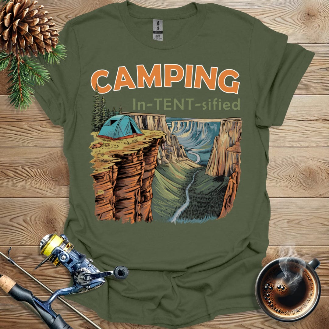 Printify T-Shirt Camping In-TENT-sified T-Shirt