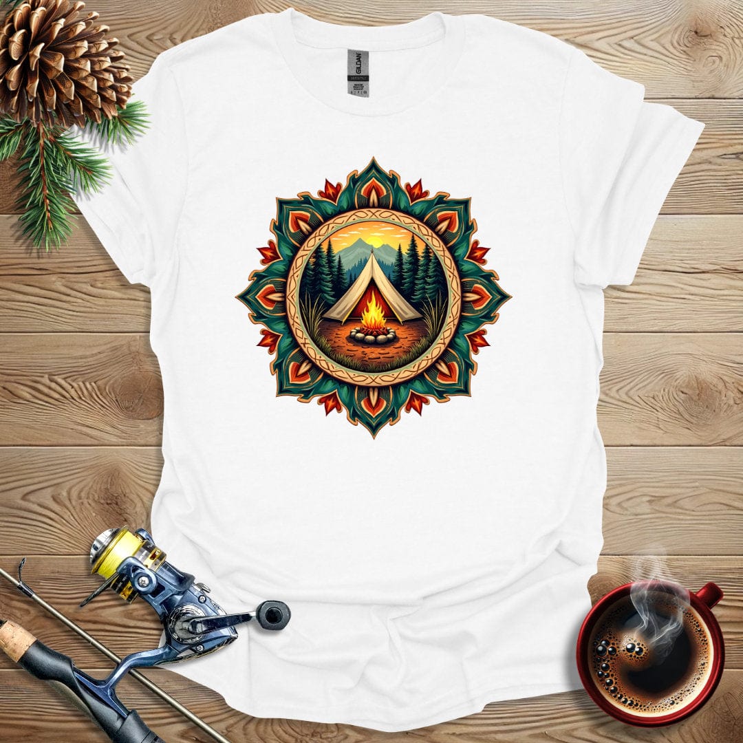 Printify T-Shirt Camping Tent Design T-Shirt