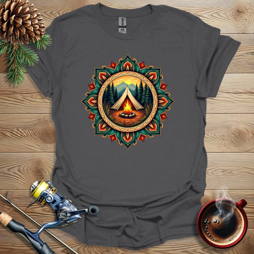 Printify T-Shirt Camping Tent Design T-Shirt